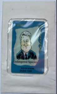 7 $. Gefährdete Clinton Karikatur von Präsident Bill Clinton SPRÄPARAT Telefonkarte - Bild 1 von 2