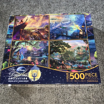 Rompecabezas Thomas Kinkade DISNEY Campanilla Libro de la Selva Rey León ❤️sj4j7 Foto 1 de 4