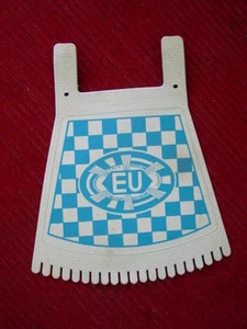 Spritzschutz Schmutzfänger Spritzlappen Mudflap blau/weiß  "EU" NEU Lagerware  - Bild 1 von 1
