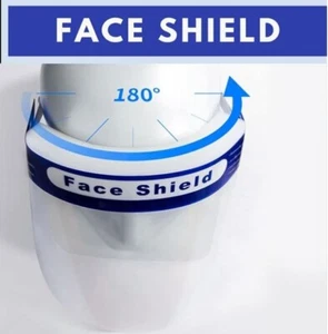 Protective Face Shield - Reusable 5 PC Unisex Face-Shield, All-Round Protection - Picture 1 of 8