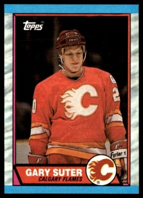 1989-90 Topps #108 Gary Suter Calgary Flames - Image 1 of 2