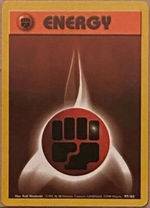 Fighting Energy 97 Pokemon 1999 Base Set Shadowless TCG Card - Picture 1 of 3
