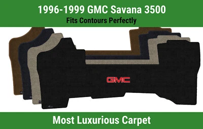 Alfombra de primera fila Lloyd Luxe para GMC Savana 3500 1996-1999 con logotipo rojo GMC 1 Foto 1 de 4
