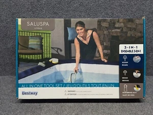 Bestway SaluSpa Todo en Uno Juego de Accesorios de Herramientas de Limpieza de 3 Piezas para Bañera de Hidromasaje Spa - Imagen 1 de 3