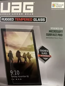 UAG Rugged Tempered Glass 9H Anti Fingerprint Microsoft Surface/ Pro 3/ Pro 4 - Picture 1 of 9