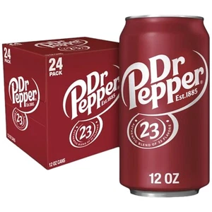 Dr Pepper Soda 24 Pack Soft Drinks Soda Dr Thunder 12oz Soda Pack of 24 Cans - Picture 1 of 1