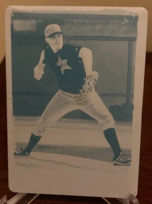 Chad Qualls - 2002 Topps Gallery Printing Press Plate - 1/1 - Houston Astros - Image 1 of 2