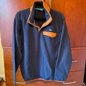 Pullover ligero Coast azul marino con ribete naranja para hombre - Imagen 1 de 6