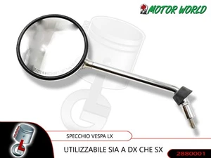 SPECCHIO SPECCHIETTO DESTRO PIAGGIO VESPA LX 50 125 150 cc 2T 4T 2005 / 2013 - Photo 1/1