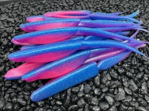 35 pezzi 5 pollici Morning Dawn jerk bait stile Super Fluke esca per basso in plastica morbida - Foto 1 di 4