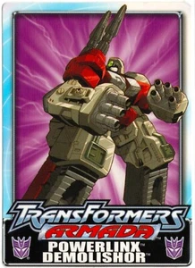 Transformers Armada Powerlinx Demolishor Sticker Trading Card Hasbro 2003 - Picture 1 of 1