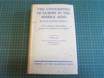 THE UNIVERSITIES OF EUROPE IN THE MIDDLE AGES Vol II by HASTINGS RASHDALL 1936 - Image 1 of 4