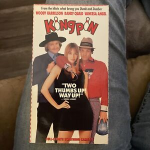 Kingpin VHS 1996 Rare Screening Cassette Copy Woody Harrelson Randy Quaid (v7)￼￼