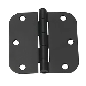 Bisagra de puerta interior negra Colester Direct Qty 30 3,5"" con radio de esquina de 5/8 - Imagen 1 de 2