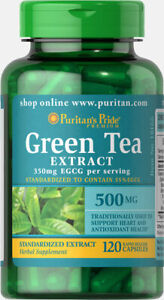 Puritan's Pride Green Tea Standardized Extract 500 mg - 120 Capsules