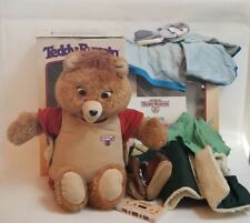Vintage World of Wonder Teddy Ruxpin in Box with Adventure Outfits Book and Tape