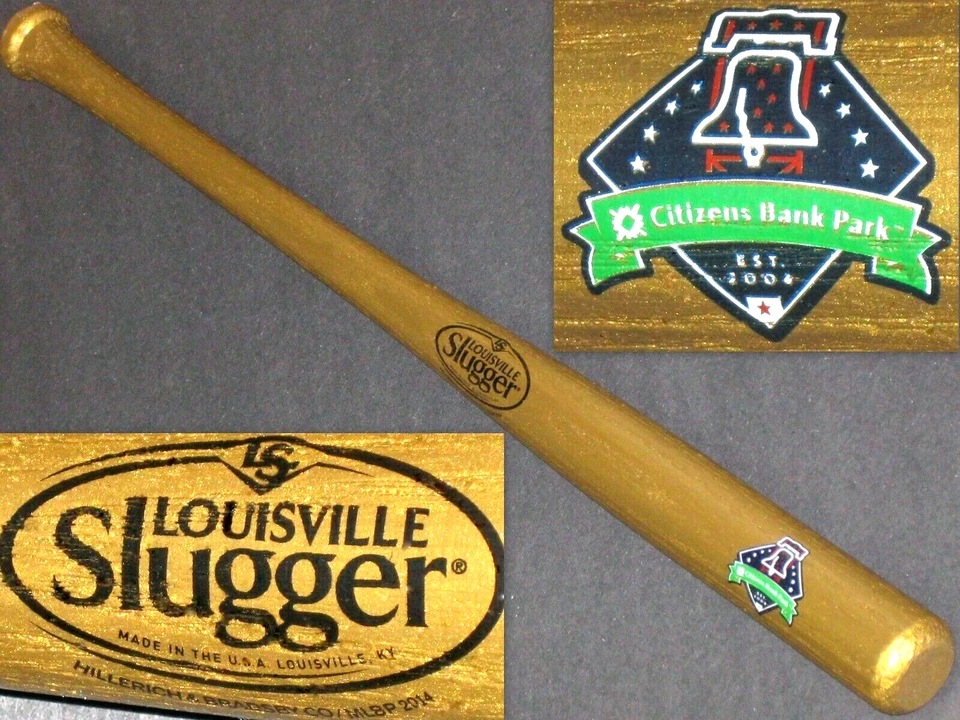 PHILADELPHIA PHILLIES~CITIZENS BANK PARK~EST. 2004~MINI 18"SOUVENIR BASEBALL BAT - Image 1 of 1