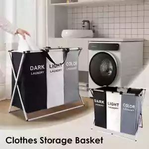 Foldable Dirty Laundry Basket Large Dirty Clothes Toy Laundry Hamper Storage Bag - Picture 1 of 28