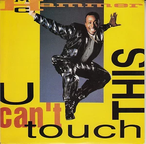 M.C. HAMMER U Can't Touch This PICTURE SLEEVE 7" 45 record + jukebox strip RARE! - Picture 1 of 3