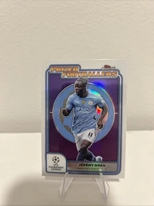 Jeremy Doku 2024-25 Topps Finest UEFA Club Competitions Prized Footballers #PF-2 - Picture 1 of 2