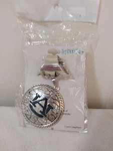 Bufanda colgante bufanda universitaria castaño rojizo tono plata NUEVO - Imagen 1 de 6