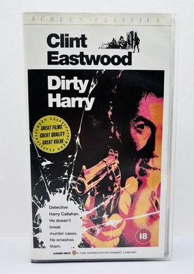 Dirty Harry (1971) VHS Video (1993) Clint Eastwood, Harry Guardino, Reni Santoni - Image 1 of 4