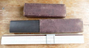 Vintage wood and plastic slide rule- in original case- 10 inches long-VG order - Picture 1 of 14