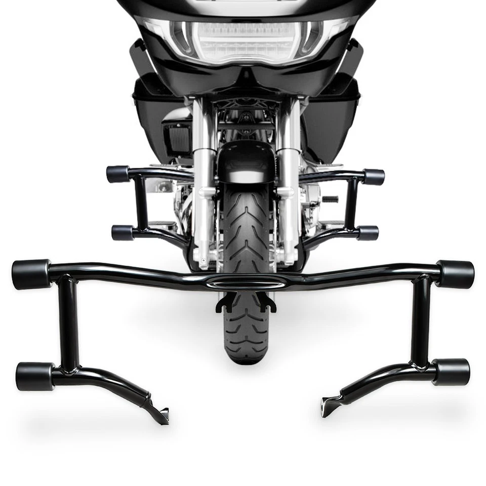 Front Engine Guard Crash Bar For Harley Touring Road Street Gilde 2014-2025 Foto 1 de 4