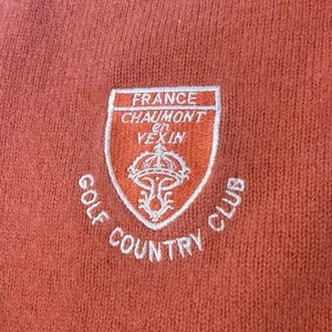 Scottish M Orange Sweater France Chaumont En Vexin Golf Country Club Glenmuir - Picture 1 of 9