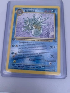 Seemon (Seadra) 42/62 1st Edition German Pokemon Card Fossil 1999-2000 - Picture 1 of 2
