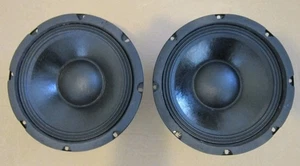 NEU (2) 8" Tieftöner Ersatz Lautsprecher PAAR Gitarre 4 Ohm PA Pro Audio 8,25" Rahmen - Bild 1 von 5