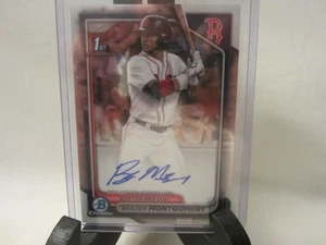 2024 Bowman CPA-BM Auto BRADEN MONTGOMERY 1° Cromo Autografo Rookie Rc RED SOX - Foto 1 di 3