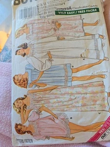 Butterick 5854 Vintage Used Sewing Pattern Size L-XL Ladies Night Wear Clothes - Picture 1 of 4