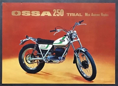 OSSA 250 TRIAL MICK ANDREWS REPLICA Motorcycle Sales Specification Leaflet 1973 - image 1 of 2