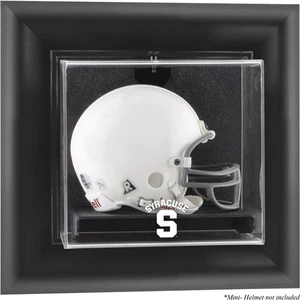 Syracuse Orange Blk Framed Present Logo Wall-Mountable Mini Helmet Display Case - Picture 1 of 1