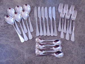 WMF modello CURVUS posate da tavola 6 persone 24 pezzi Cromargan OTTIME! - Foto 1 di 9