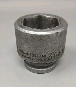 Proto Professional 38mm Impact Socket 07538M 3/4 Drive 6 Point Mechanic USA - Picture 1 of 8