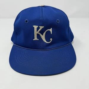 Vintage Kansas City Royals Hat Cap Snap Back Blue MLB Baseball Mens 90s - Picture 1 of 6