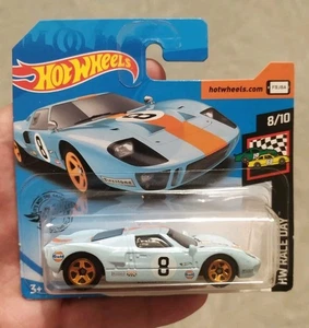 Hot Wheels Ford GT 40 Gulf Le Mans '66 / 2020 Race Day 8/10 Short Card 1:64 - Imagen 1 de 6