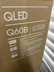 Samsung Q60D 43" QLED Smart TV 4K QN43Q60DAFXZA ✅❤️️✅❤️ NEW! OPEN BOX! - Picture 1 of 8