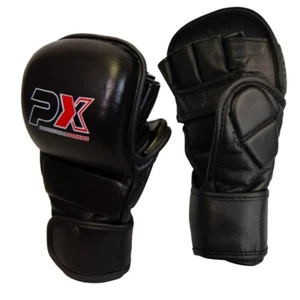 PX MMA Handschutz Leder ergonomische Passform, Wettkampf und Training - Bild 1 von 9