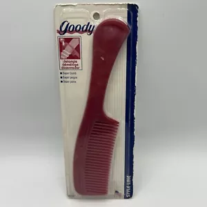 Vintage 1990s Goody Super Comb Red Detangle Style Line USA - Picture 1 of 2