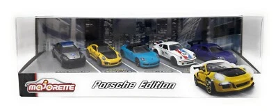 Majorette Porsche Edition 5 pezzi. Confezione regalo Panamera 911 718 934 mod... - Immagine 1 di 3