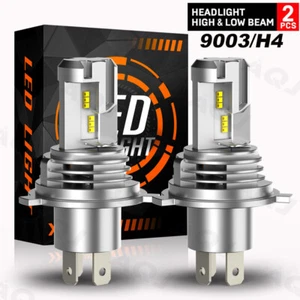 2x H4 6000K White LED Headlight Bulbs 9003 For Can-Am Spyder F3-T SM6 2016-2017 - Picture 1 of 10