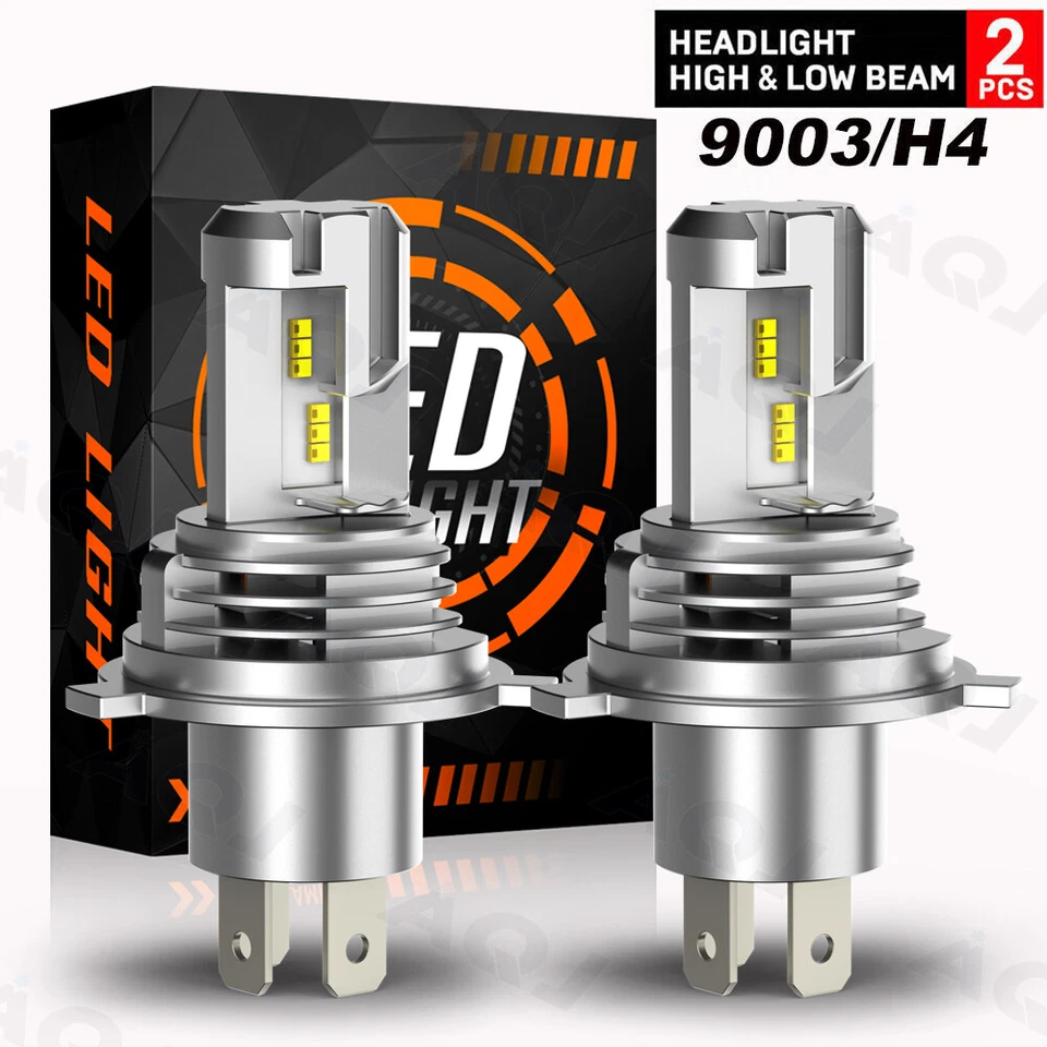 2x H4 6000K White LED Headlight Bulbs 9003 For Can-Am Spyder F3-T SM6 2016-2017 Foto 1 de 4