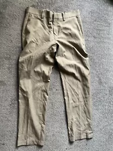 Haggar klassische Passform Premium bügelfrei khaki beige flache Vorderseite Herrenhose 30 x 30 - Bild 1 von 5