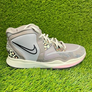 Nike Kyrie Infinity Leopard Camo Boys Size 6.5Y Beige Basketball Shoes Sneakers - Picture 1 of 10