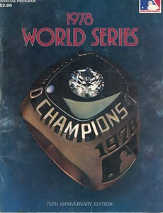 1978 World Series Program - Los Angeles Dodgers vs. New York Yankees - Picture 1 of 3