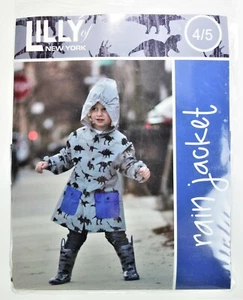 4/5 Lilly of New York Rain Jacket Waterproof Coat Child Toddler Dino Dinosaur - Picture 1 of 3