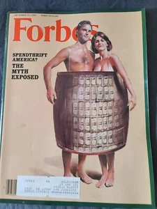Vintage December 16 1985 Forbes Magazine Spendthrift America Myth Exposed - Picture 1 of 8
